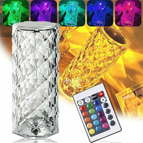 LED Crystal Table Lamp Diamond Rose Night Light Touch Atmosphere &Remote Control LED Crystal Table Lamp Diamond Rose Night Light Touch Atmosphere &Remote Control