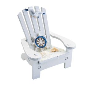 Beach Chair Home Decoration Creative Cute Ocean Beach Chair Ornament Wooden Craft Mini Miniature Kids Toy Decoraci√≥n Hogar (Color: C, Ships From: China)